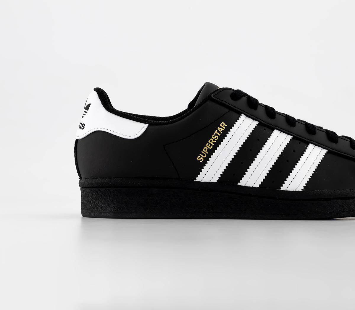 Adidas Superstar Trainers Black White - Adidas Superstar