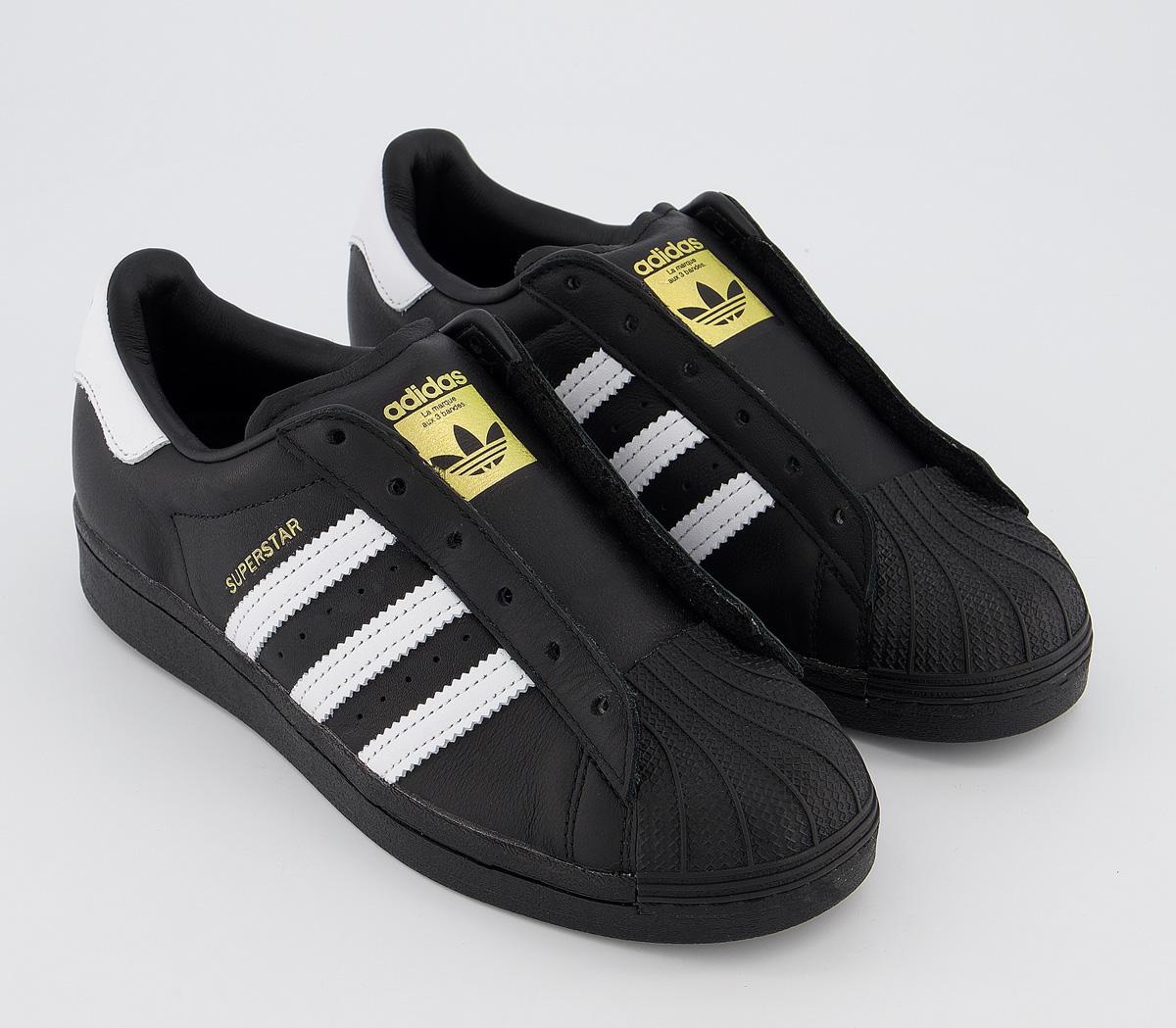 adidas superstar black and white