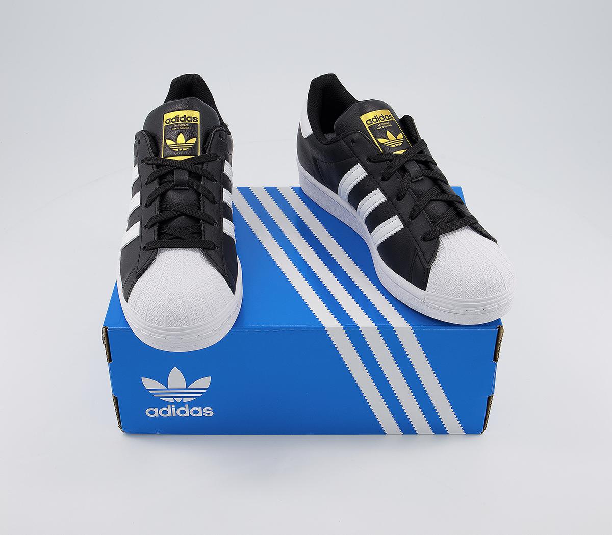 adidas Superstar Trainers Black White Vegan - Women's Trainers