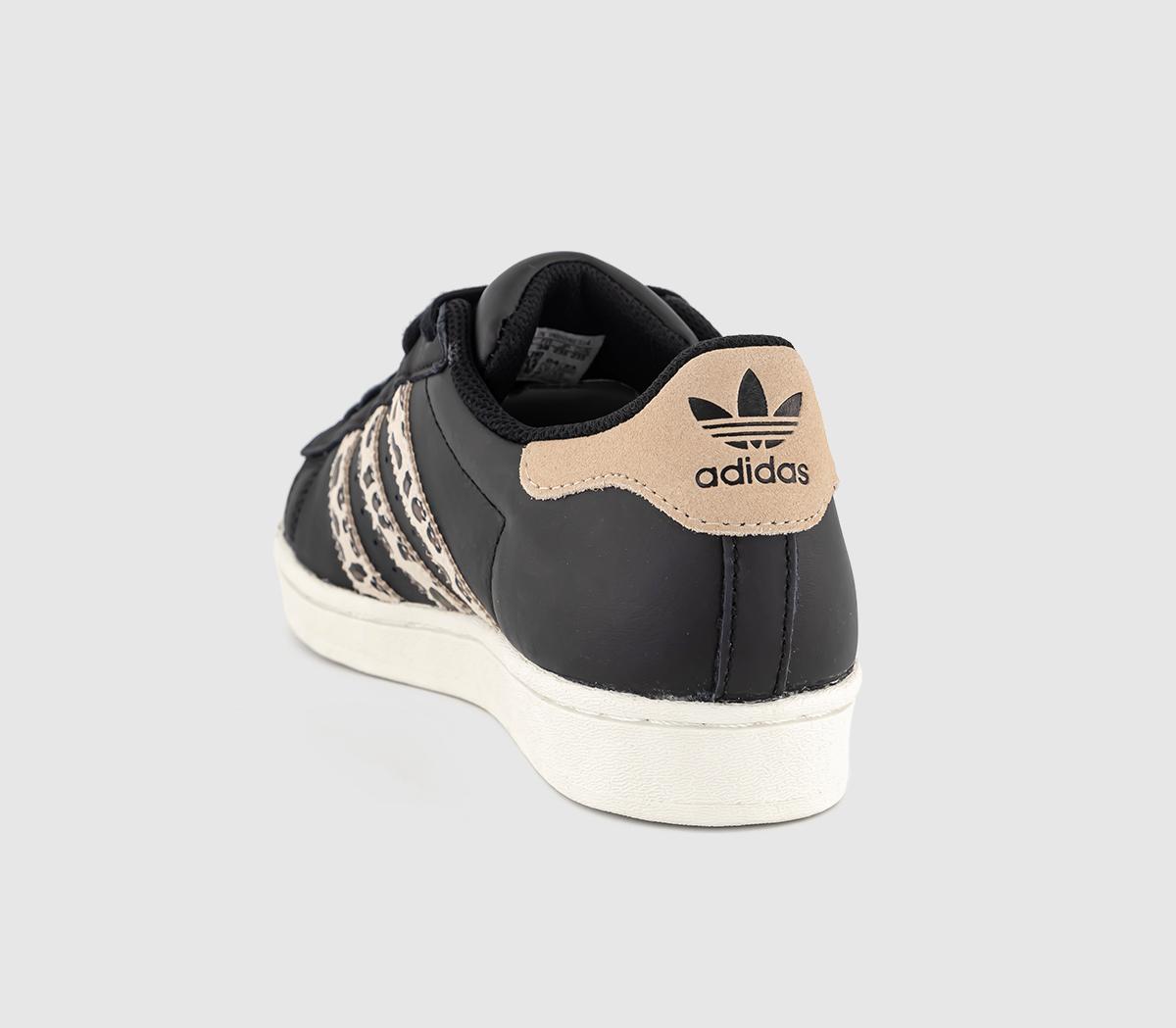 adidasSuperstar TrainersBlack Offwhite Magic Beige