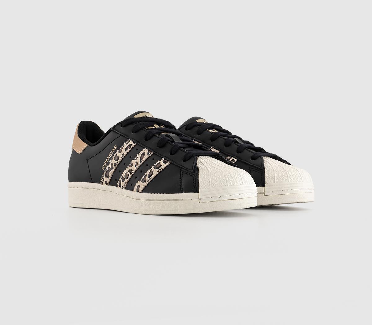 adidasSuperstar TrainersBlack Offwhite Magic Beige