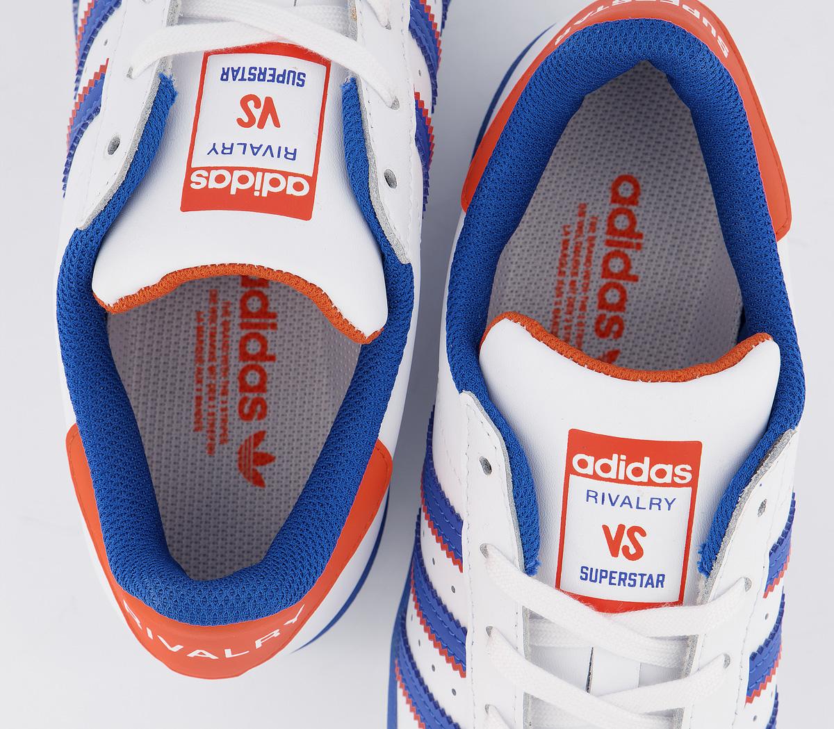 adidas superstar orange white