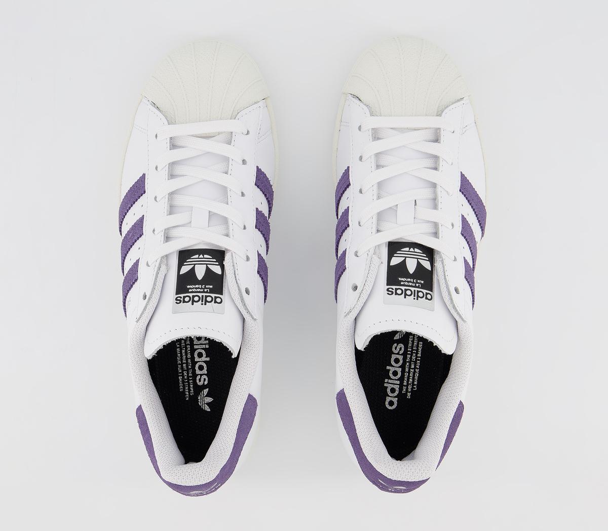 adidasSuperstar TrainersWhite Tech Purple Off White