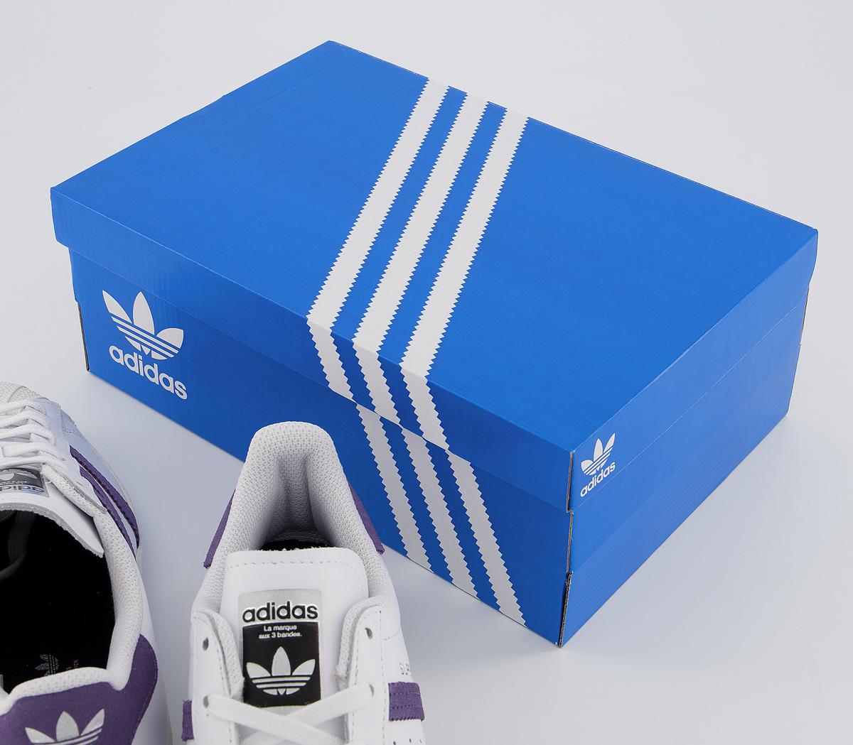 adidasSuperstar TrainersWhite Tech Purple Off White