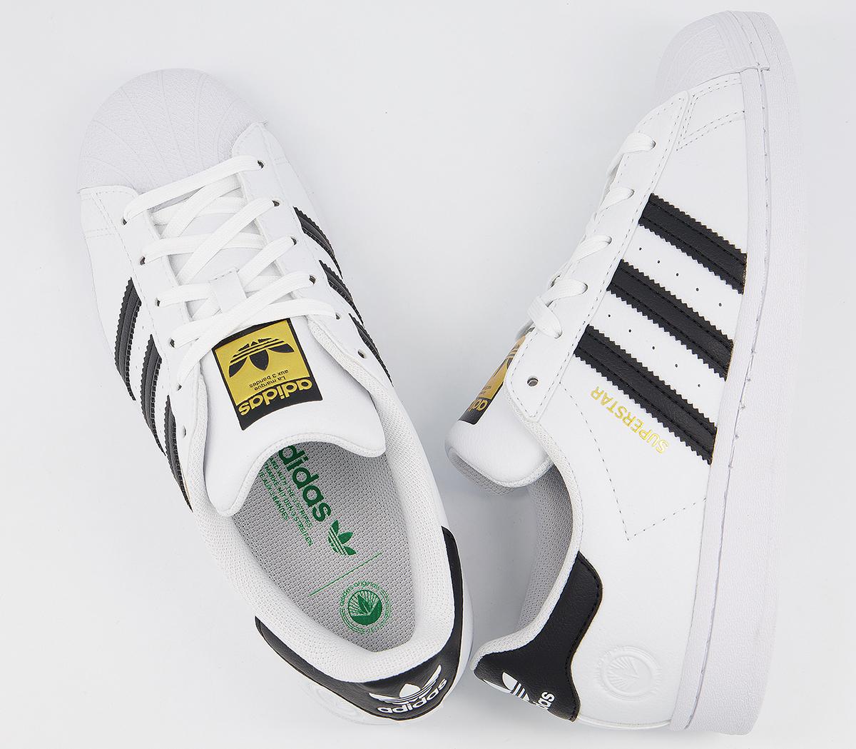 adidas Superstar Trainers White Black Vegan - Women's Trainers