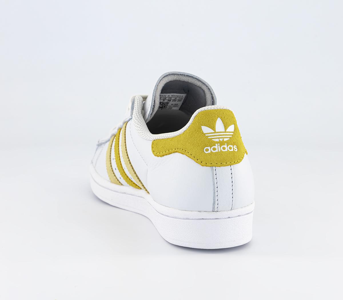 adidasSuperstar Trainers Crystal White Impact Yellow Almost Yellow