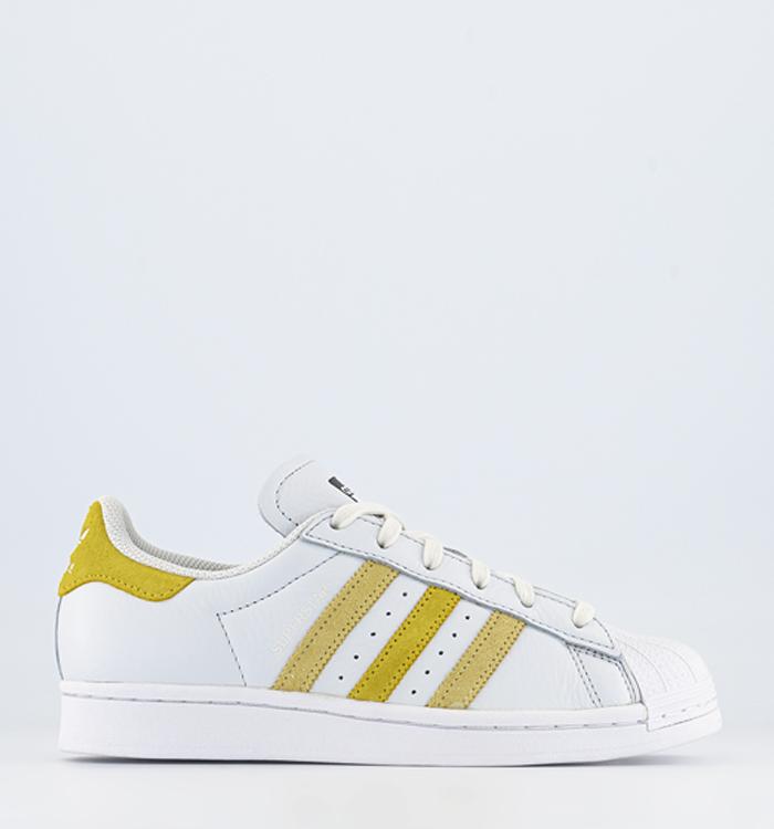 adidas Superstar Trainers Crystal White Impact Yellow Almost Yellow