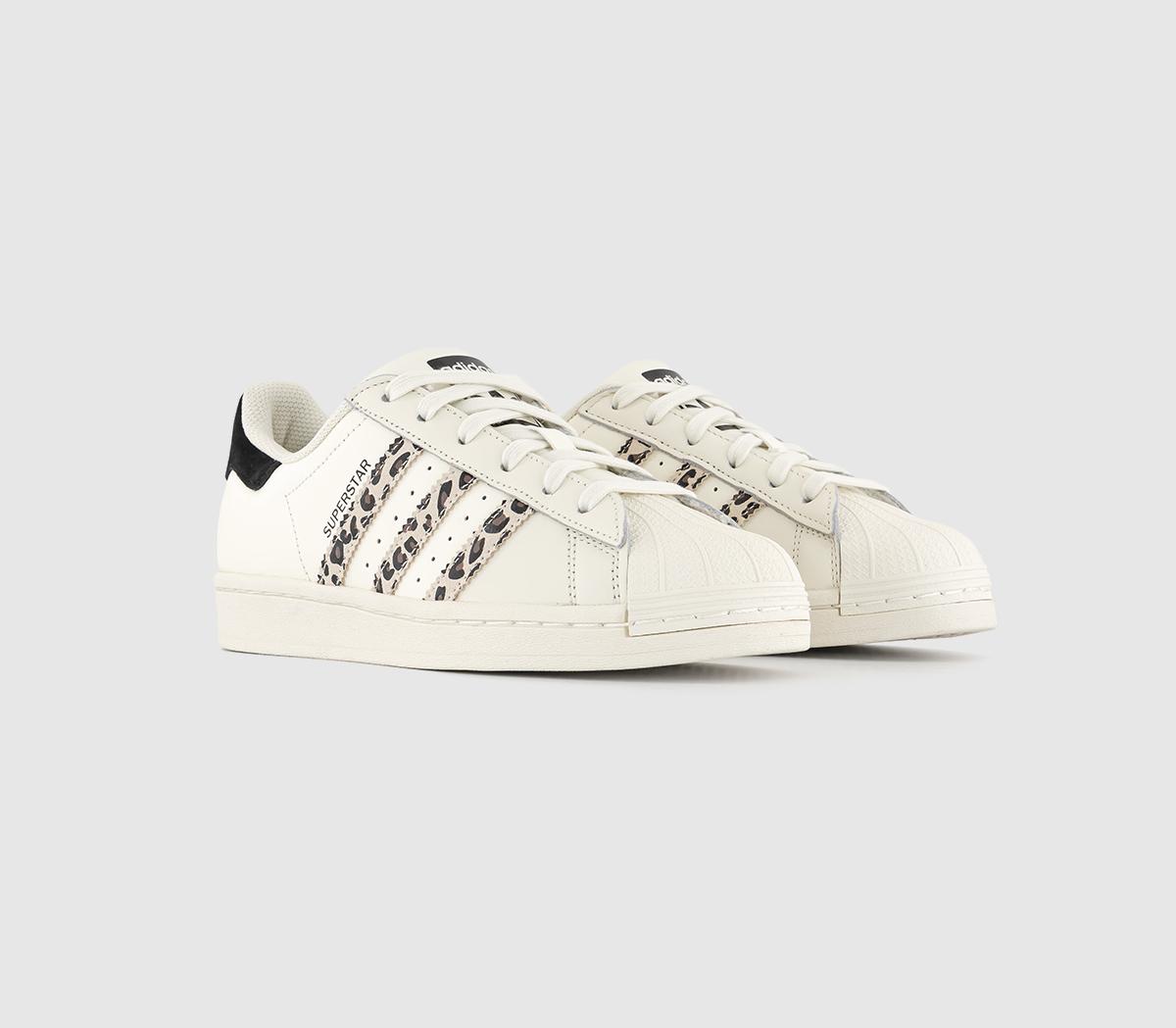 Adidas Womens Superstar Trainers Offwhite Black, 4