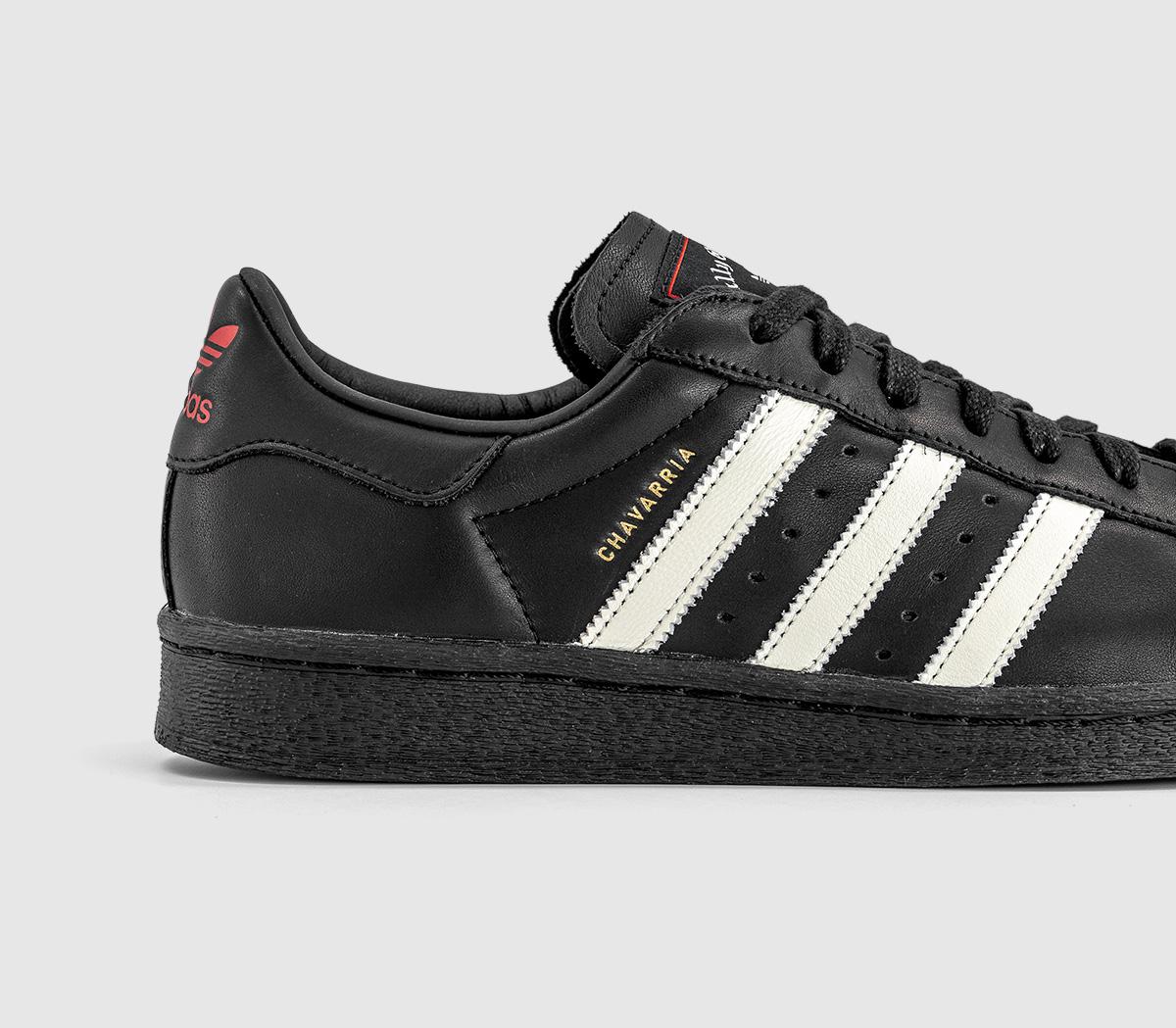 adidasAdidas x Willy Chavarria Superstar TrainersChavarria  Core Black Off White Red