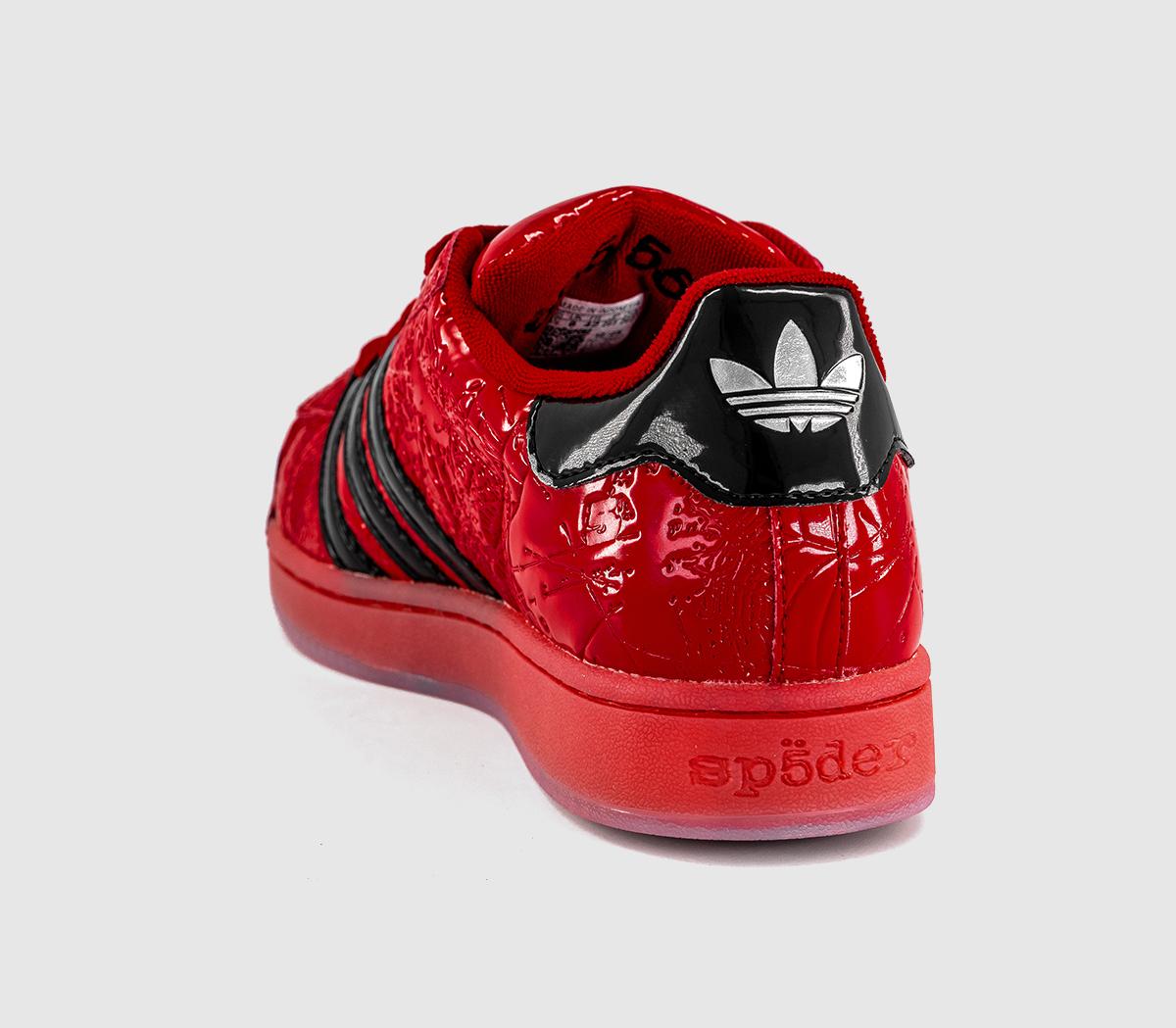 adidassp5der Superstar Sp5der Red Core Black Silver Metallic