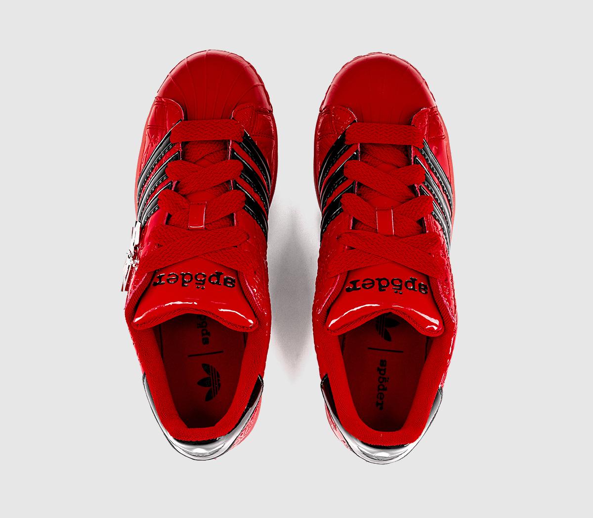 adidassp5der Superstar Sp5der Red Core Black Silver Metallic