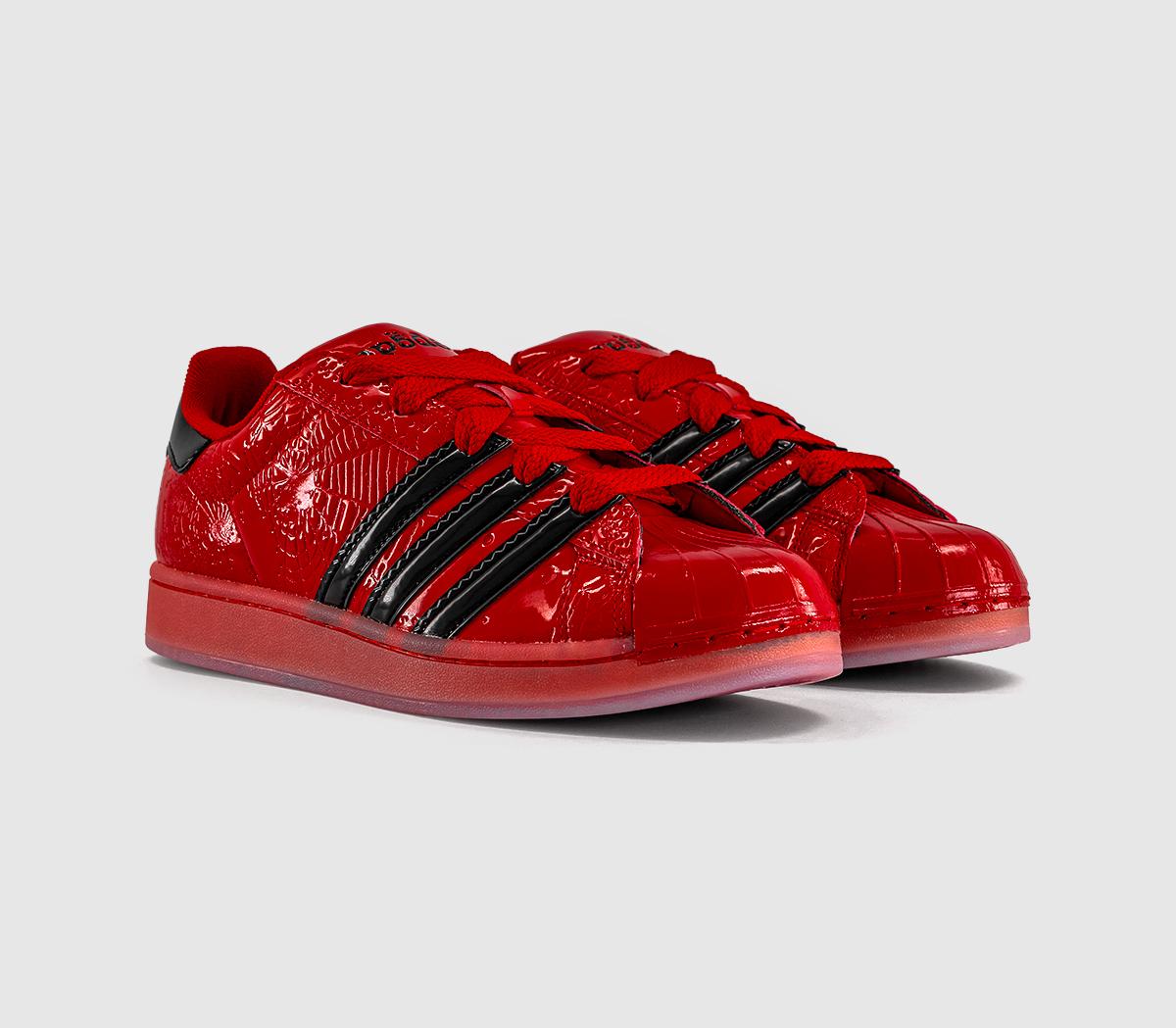 adidassp5der Superstar Sp5der Red Core Black Silver Metallic