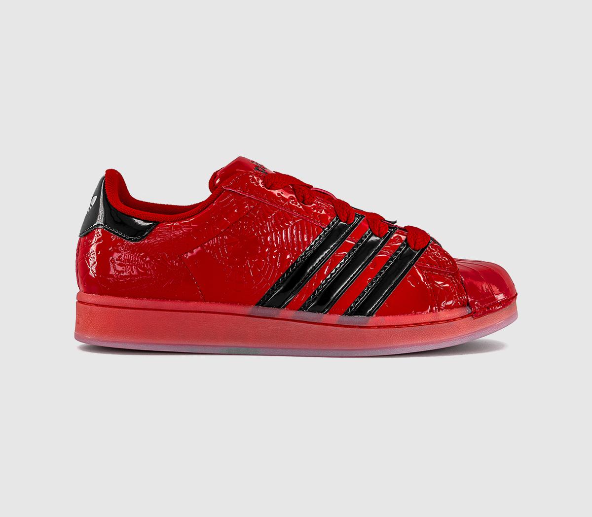 adidassp5der Superstar Sp5der Red Core Black Silver Metallic