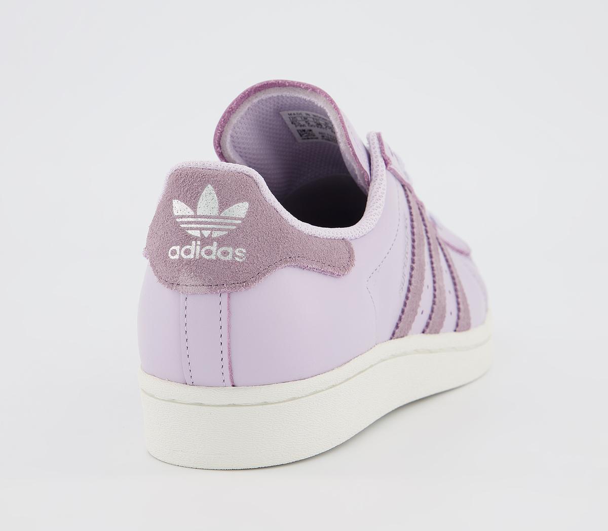 adidas★SUPERSTAR W 限定 PURPLE TINT/LEGACY PURPLE/OFF WHITE adidas Superstar Trainers Purple Tint Legacy Purple Off