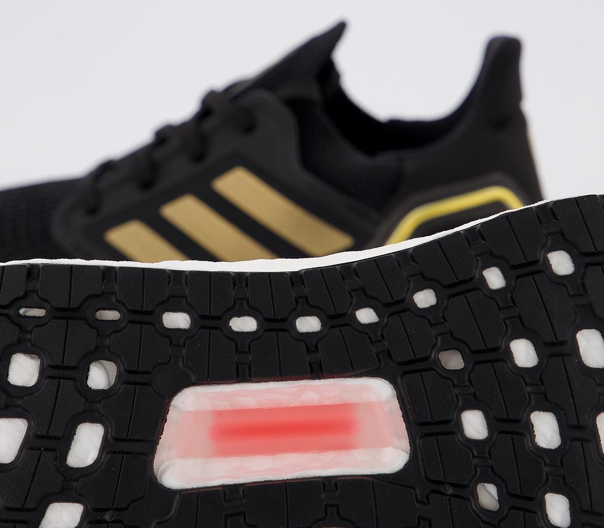 adidas Ultra Boost 20 Trainers Black Gold - Unisex Sports