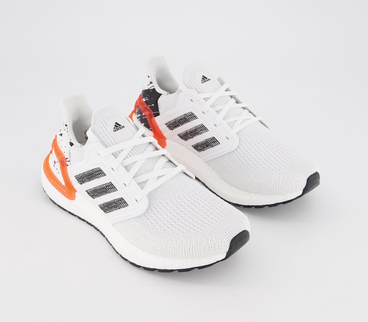 adidas Ultraboost Ultra Boost 20 Trainers White Grey - Unisex Sports