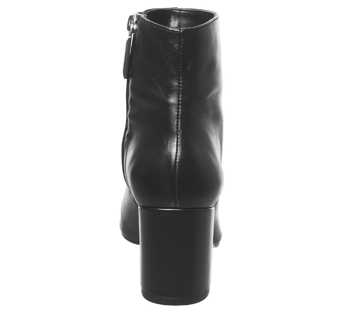 OFFICEAmoretti Black Heel Boots OFFICEAmoretti Black Heel BootsBlack Leather