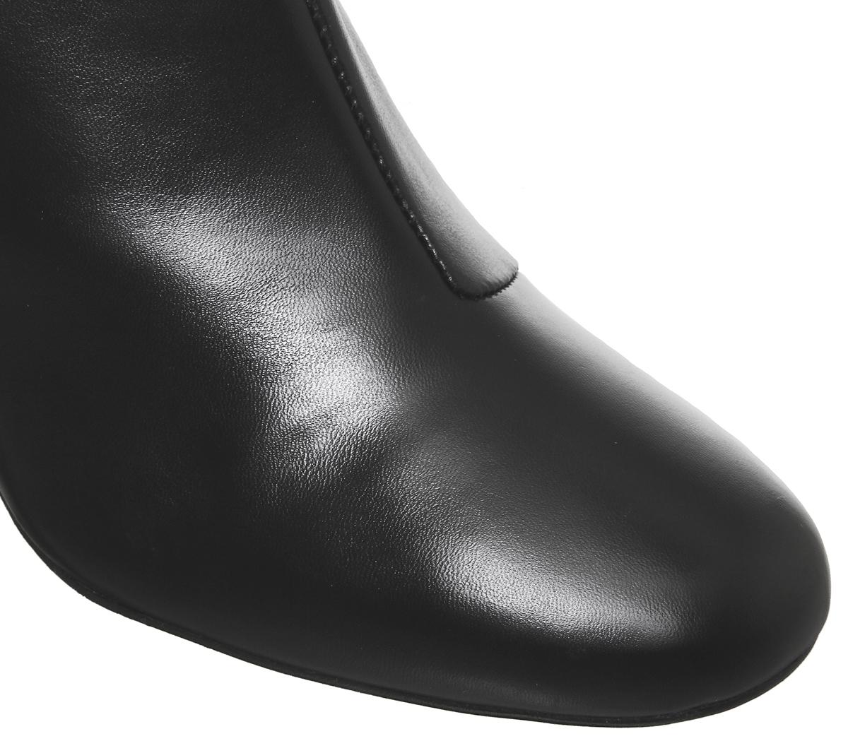 OFFICEAmoretti Black Heel Boots OFFICEAmoretti Black Heel BootsBlack Leather