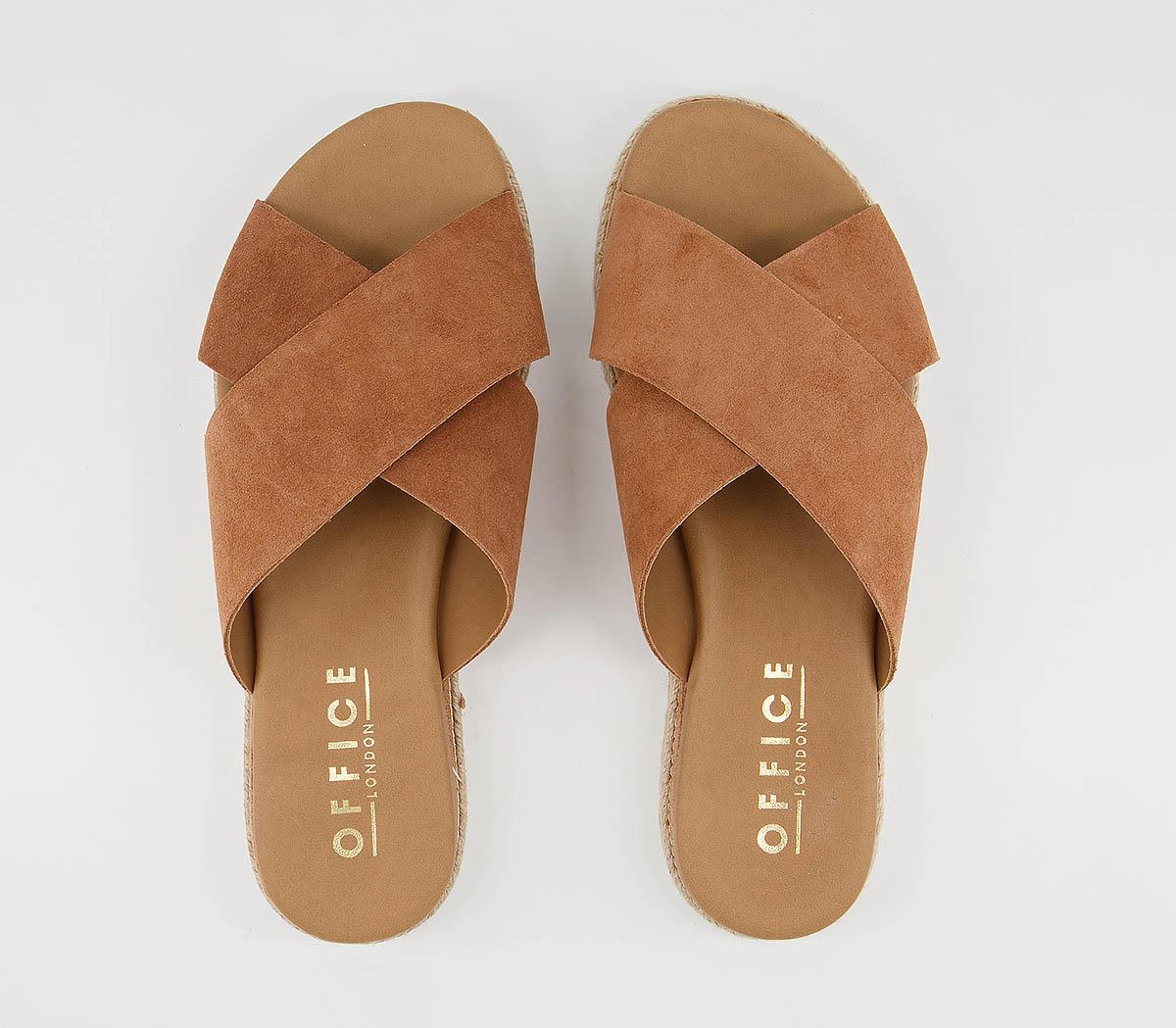 Office Soul cross Strap Espadrilles Office Soul cross Strap Espadrilles Nude Suede
