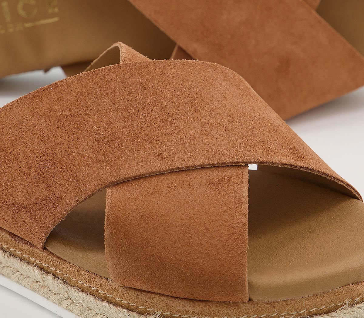 Office Soul cross Strap Espadrilles Office Soul cross Strap Espadrilles Nude Suede