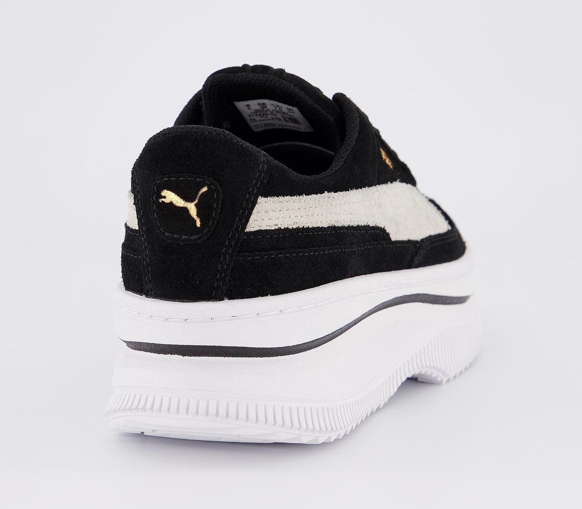 puma white leather deva trainers