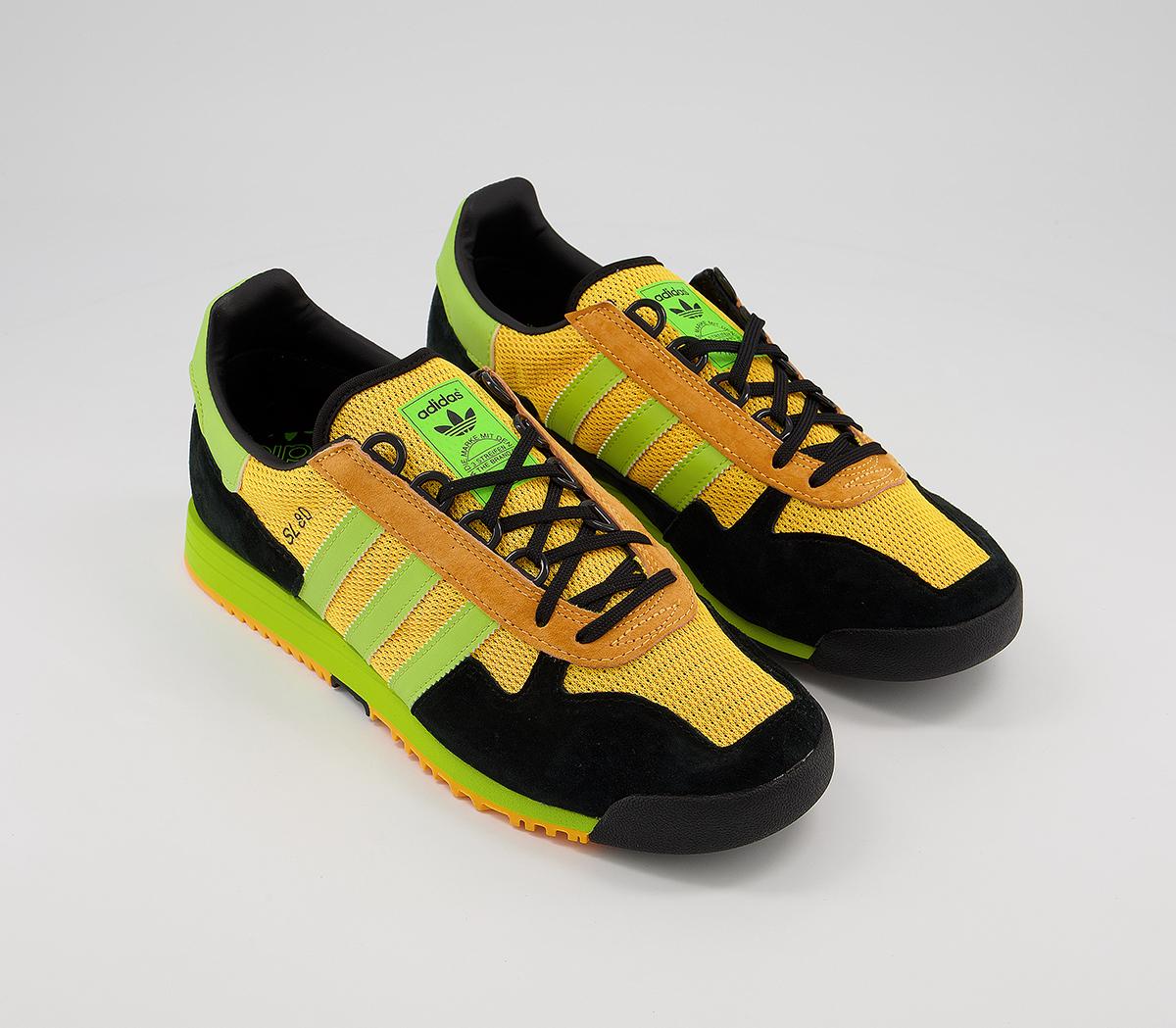 Sl80 adidas Sl 80 Trainers Solar Gold Semi Solar Slime Core Black - Men's ...