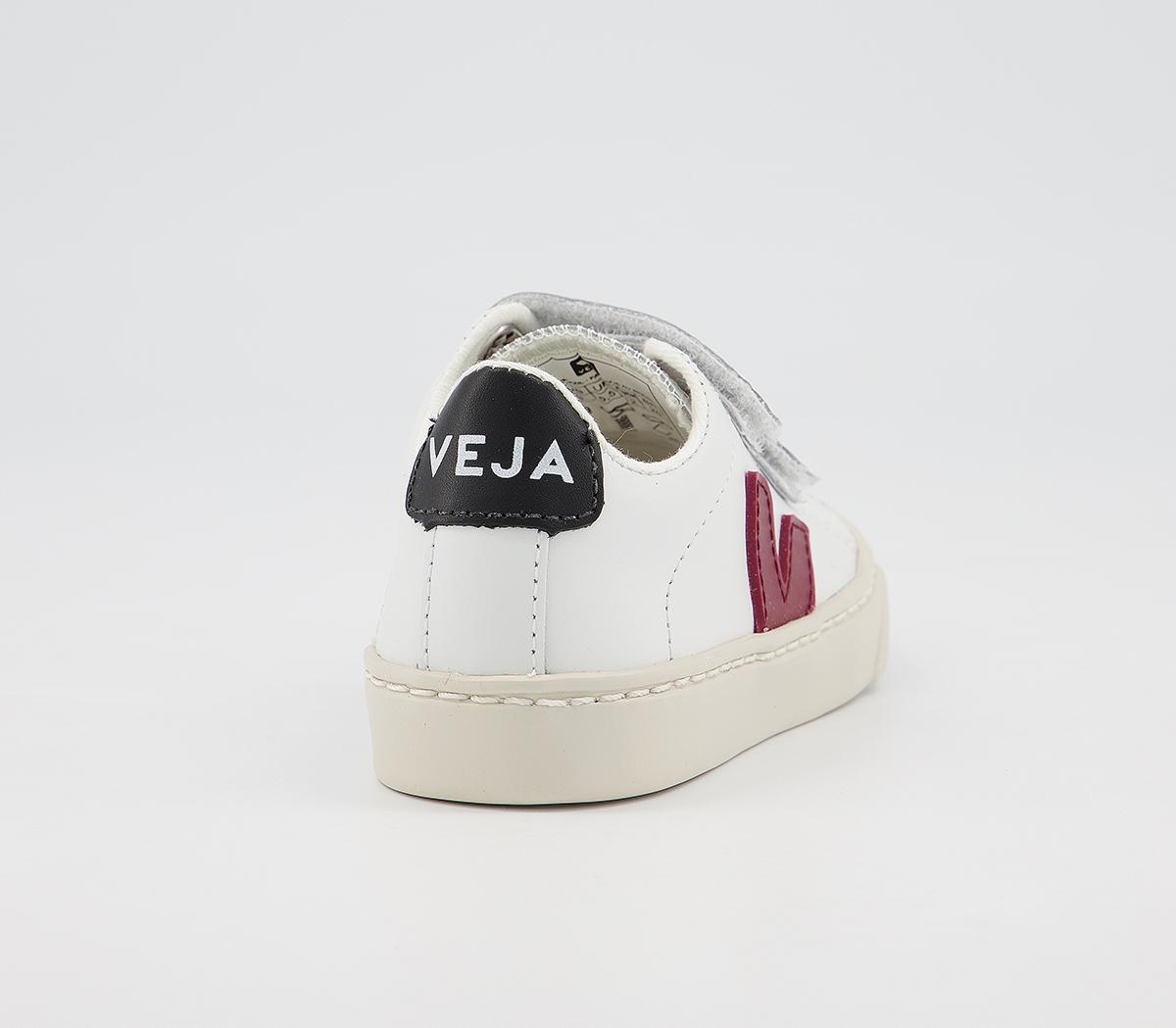 VEJAEsplar Infant TrainersWhite Marsala Black