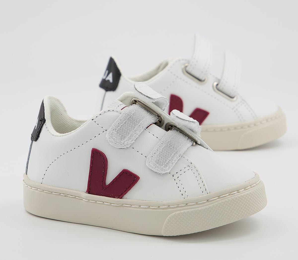 VEJAEsplar Infant TrainersWhite Marsala Black