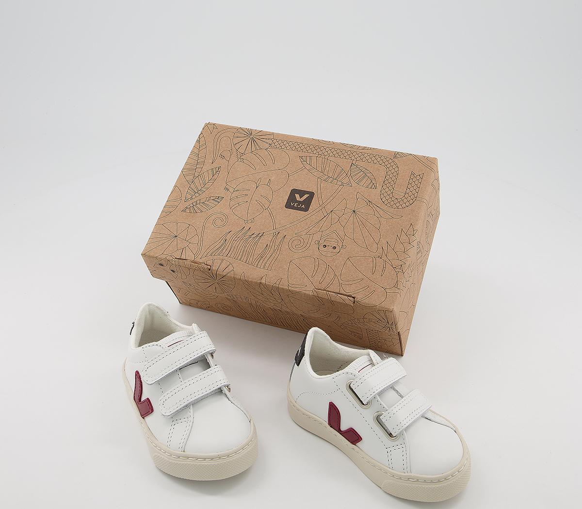 VEJAEsplar Infant TrainersWhite Marsala Black