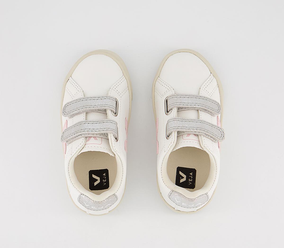 VEJA Esplar Infant Trainers Extra White Petale Silver - Unisex