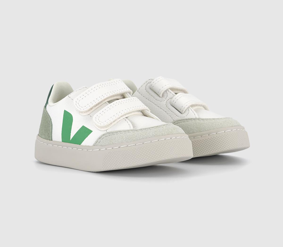 Veja Kids V-12 Trainers Extra White Multico Clay, 7.5 Infant