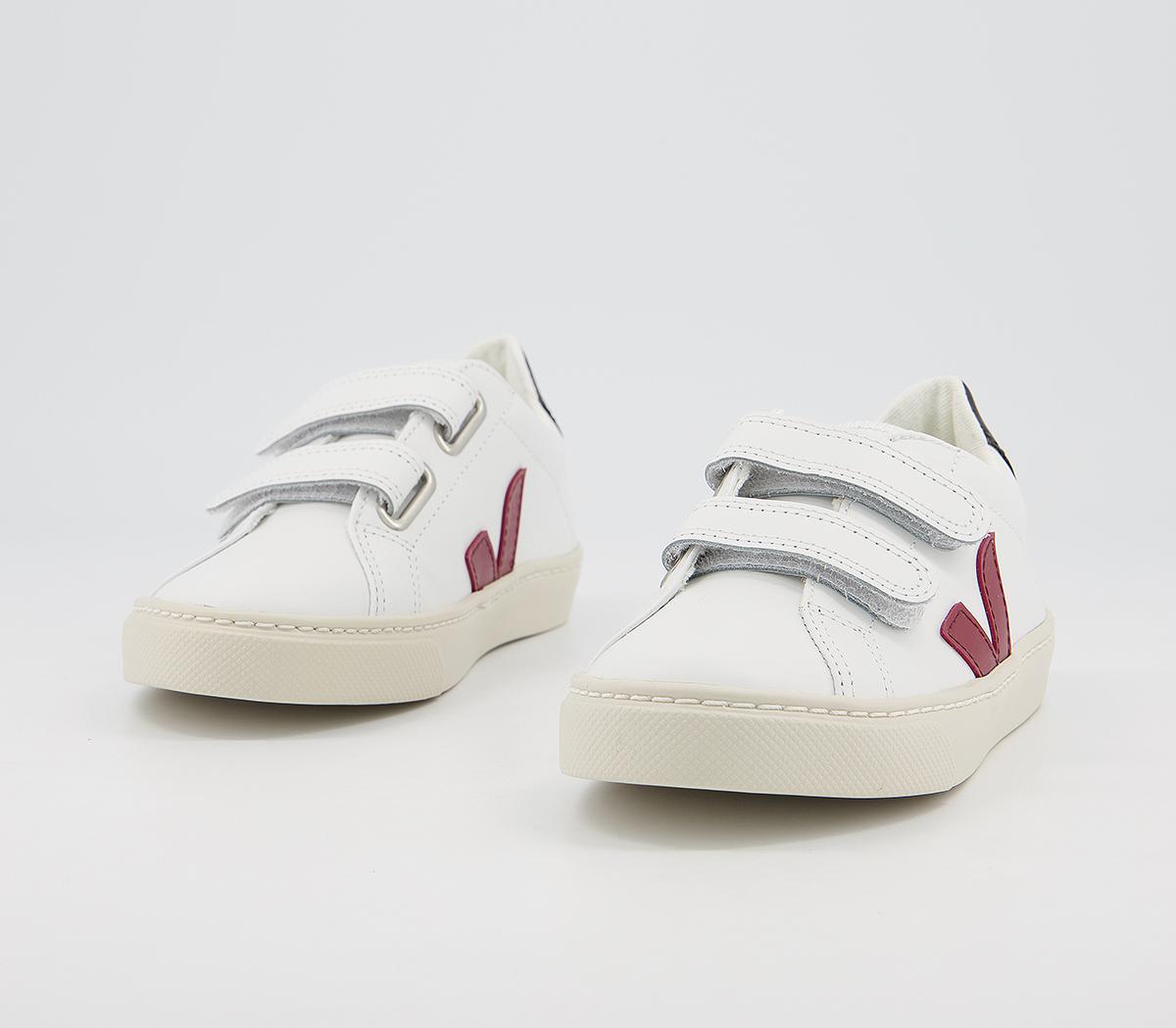 VEJA Esplar Youth Trainers VEJA Esplar Youth Trainers White Marsala Black