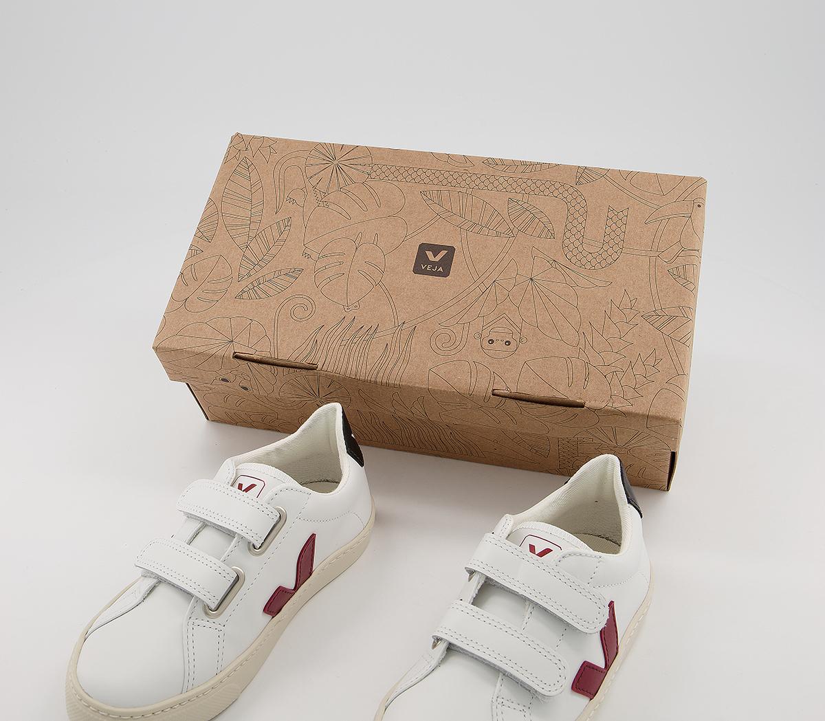 VEJA Esplar Youth Trainers VEJA Esplar Youth Trainers White Marsala Black