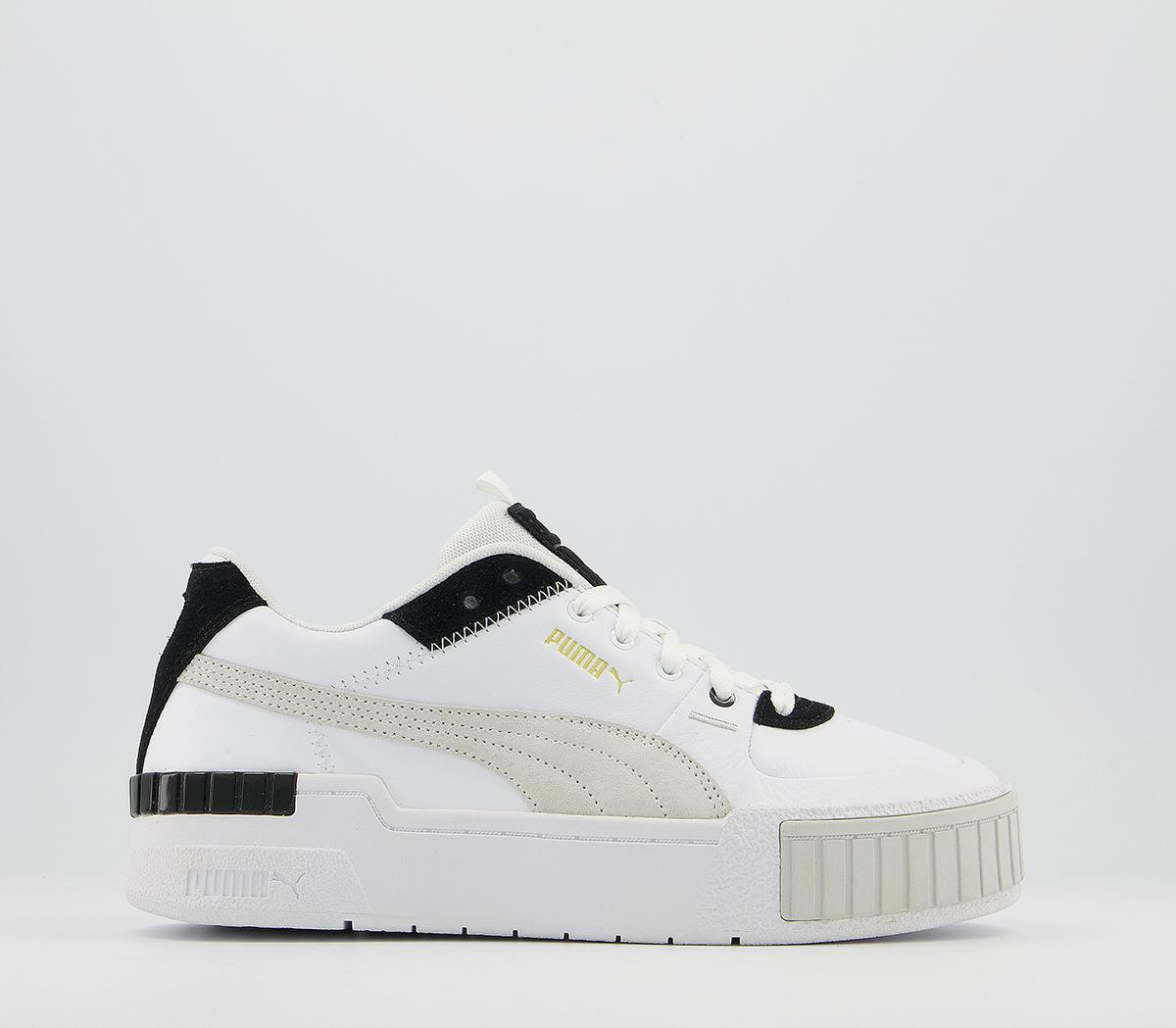 Puma cali best sale trainers white black