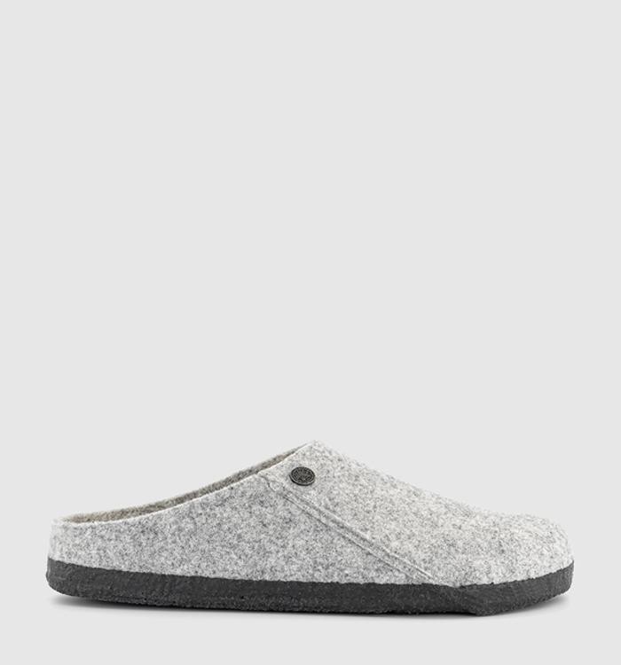 BIRKENSTOCK Zermatt Shearling Slippers Light Grey