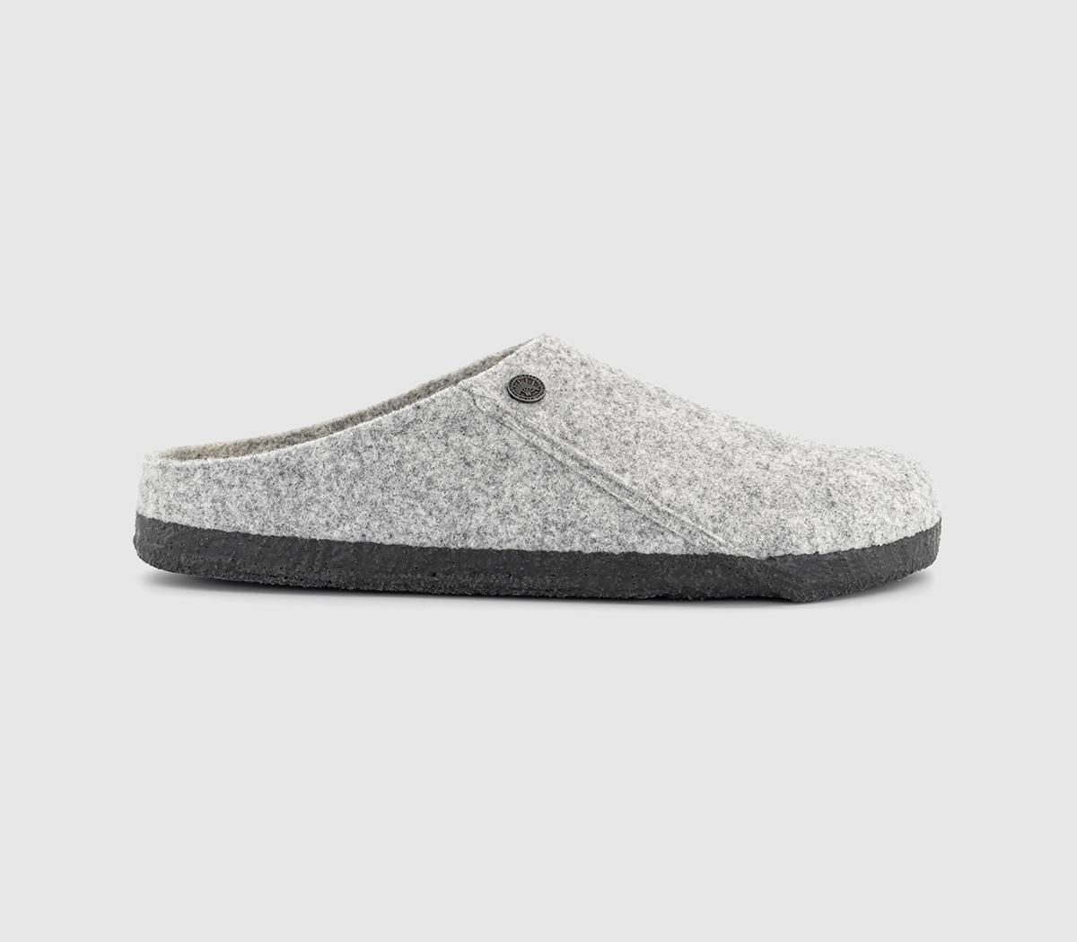 Birkenstock Zermatt Shearling Slippers Light  Grey in Men's Size 7.5, Office Shoes