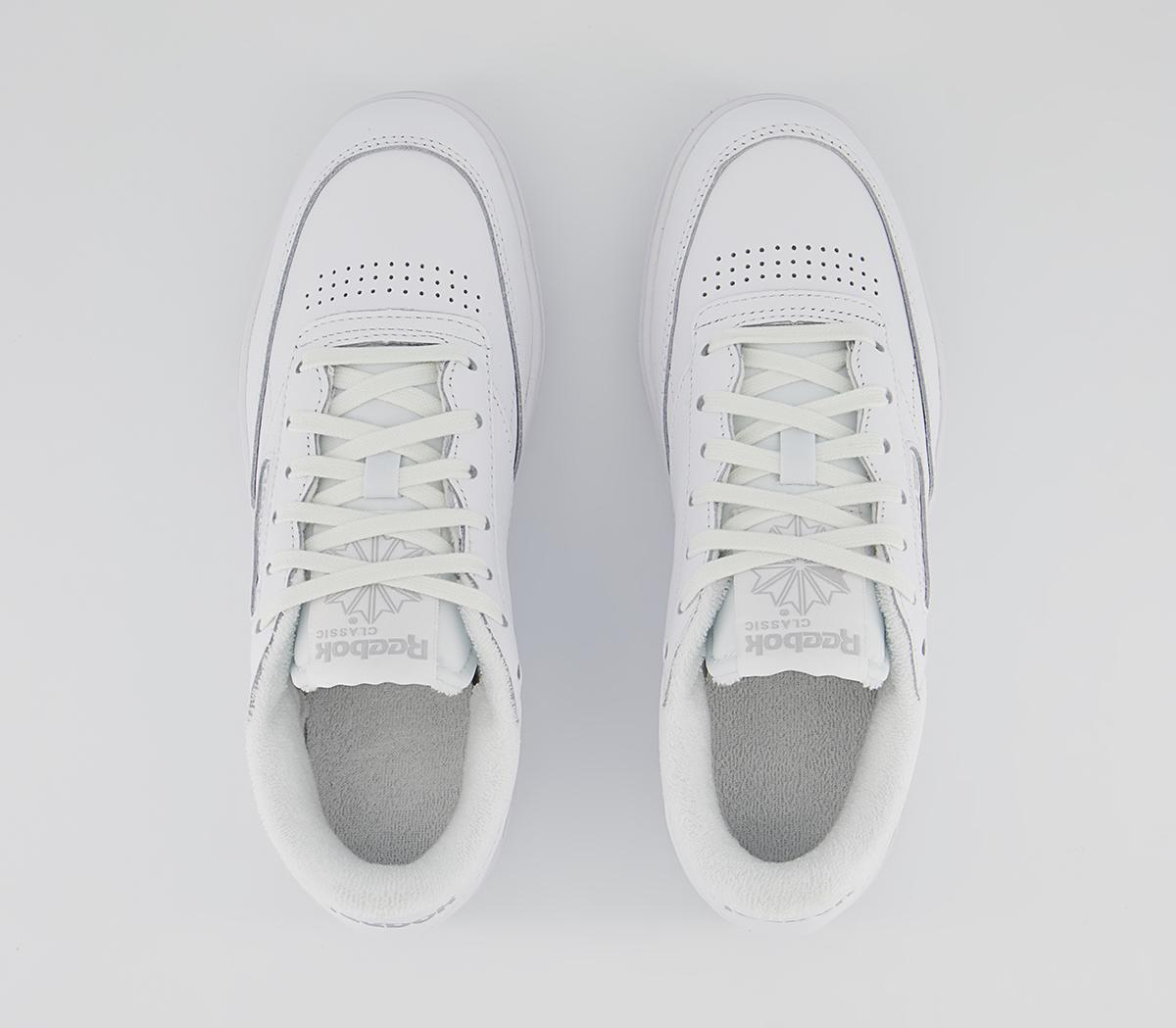Reebok Club C Double Trainers Reebok Club C Double Trainers White Grey