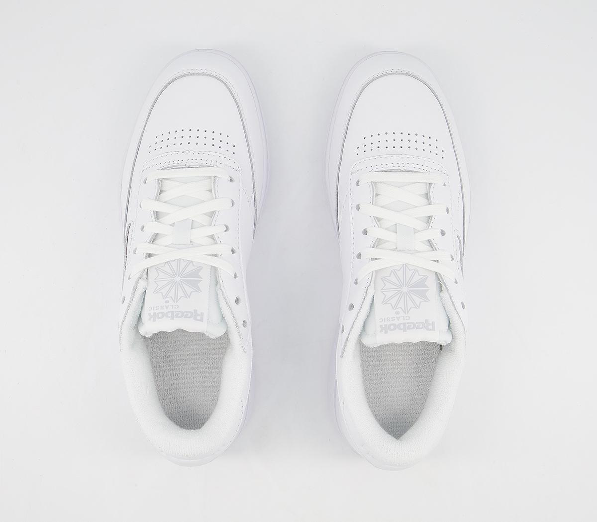 Reebok Club C Double Trainers Reebok Club C Double Trainers White White Grey