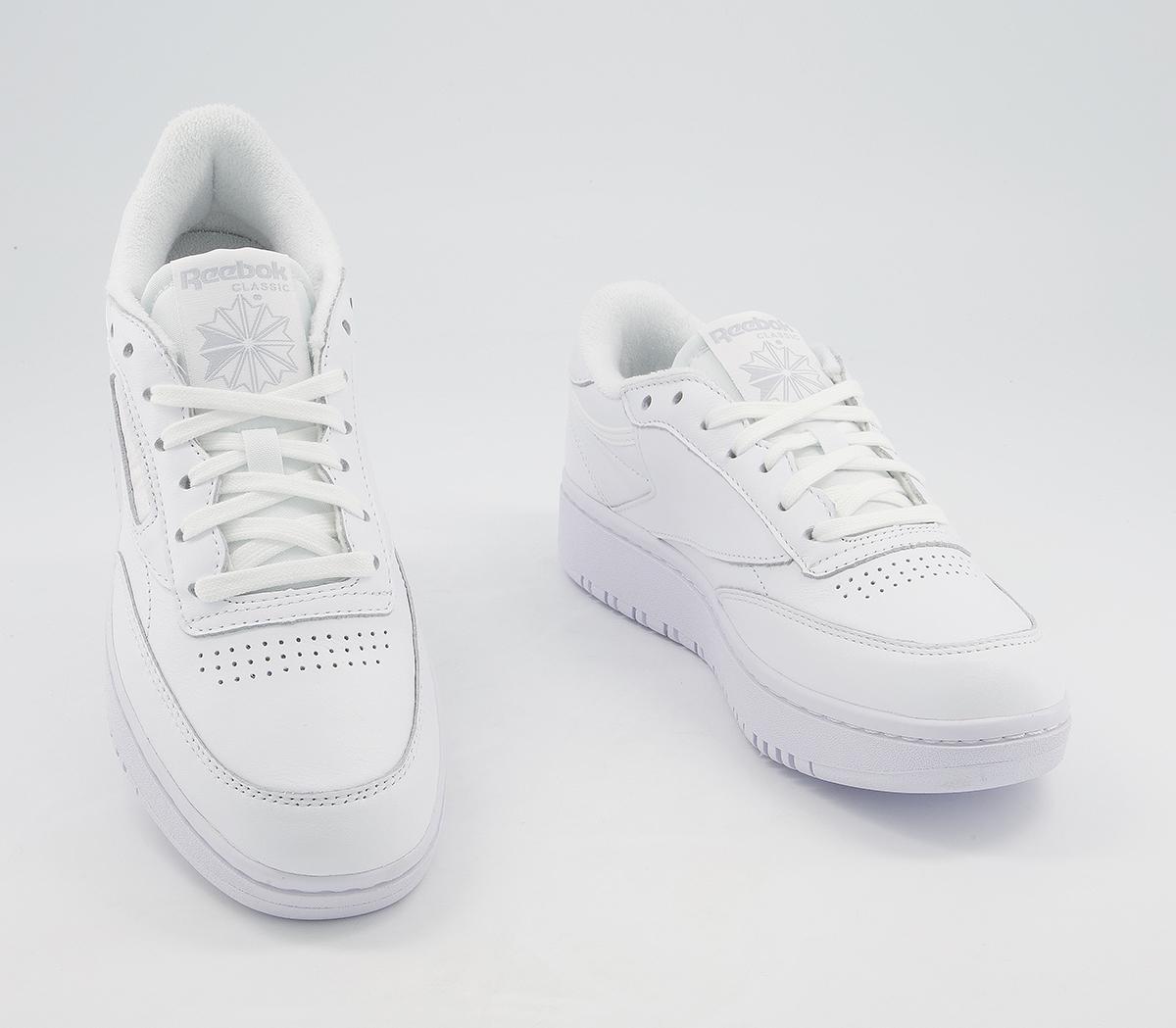 Reebok Club C Double Trainers Reebok Club C Double Trainers White White Grey