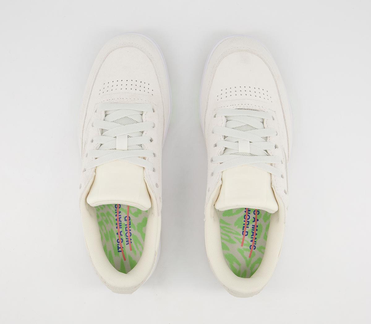Reebok Club C Double Trainers Reebok Club C Double Trainers Chalk Classic White Morning Fog