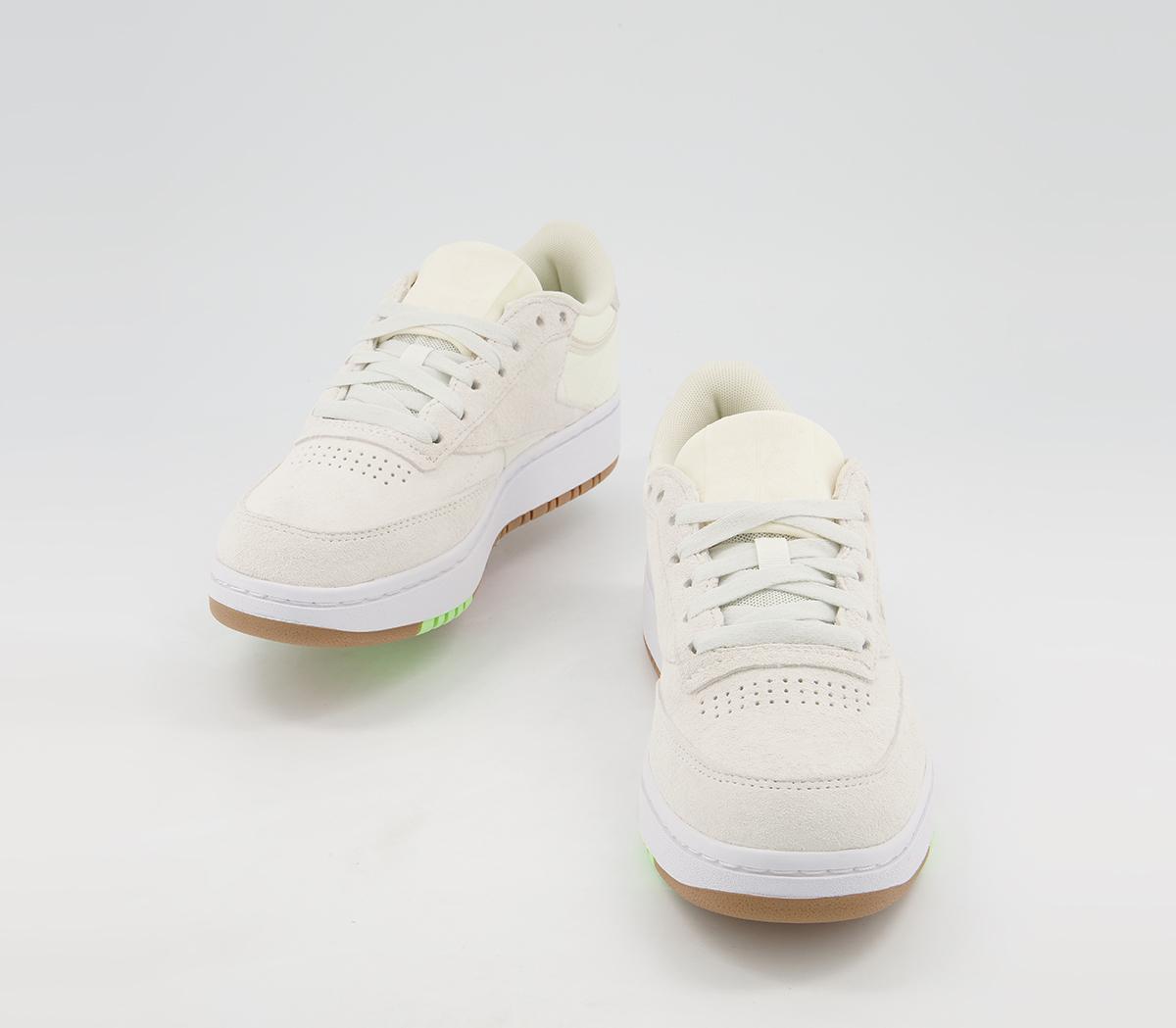 Reebok Club C Double Trainers Reebok Club C Double Trainers Chalk Classic White Morning Fog