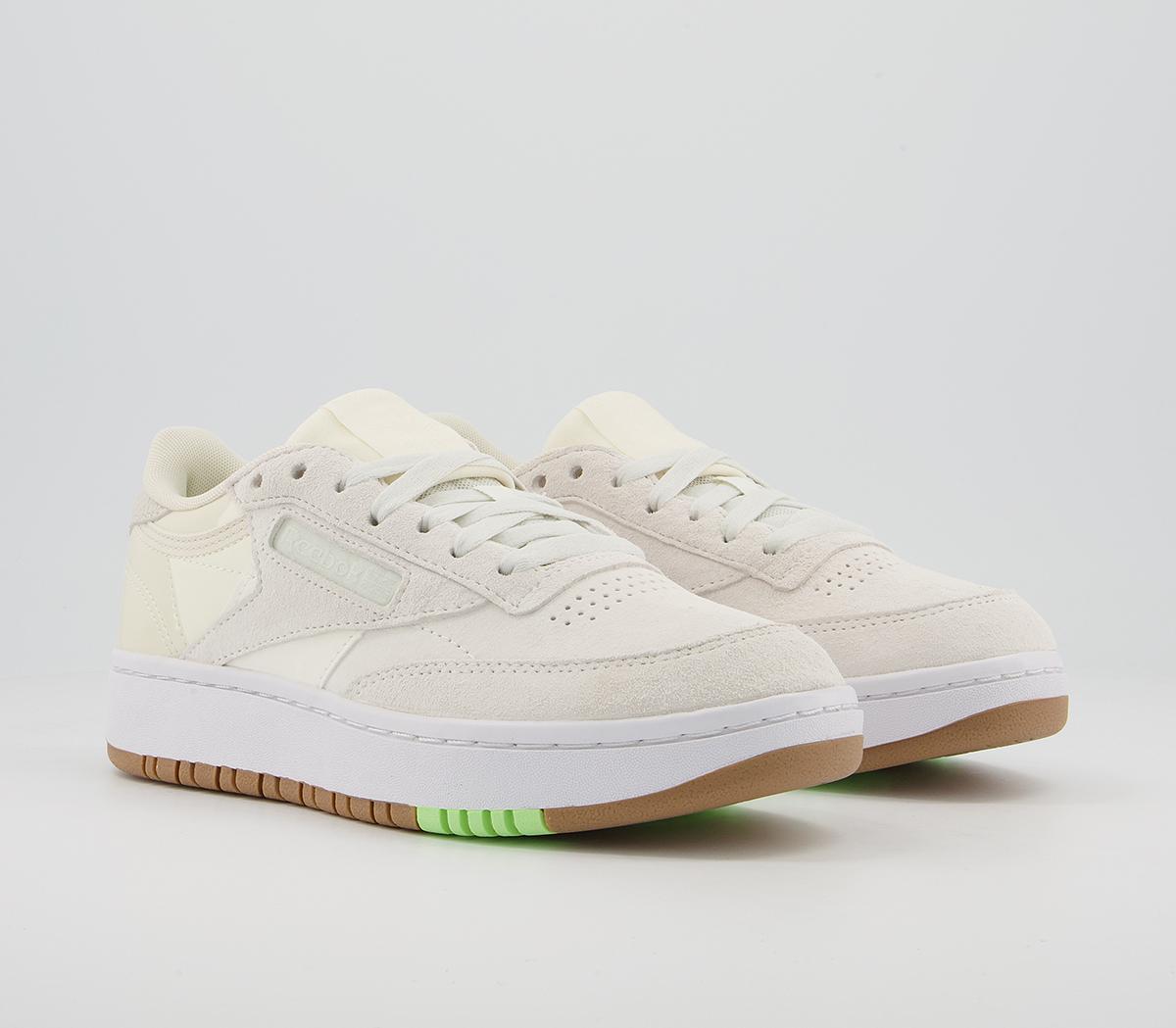 Reebok Club C Double Trainers Reebok Club C Double Trainers Chalk Classic White Morning Fog