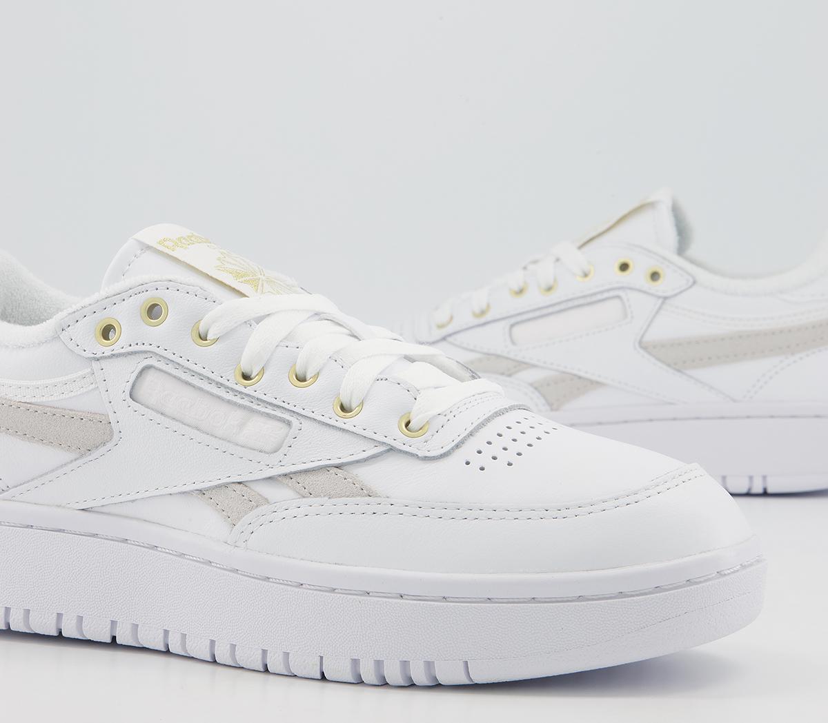 Reebok Club C Double Trainers Reebok Club C Double Trainers White White Gold