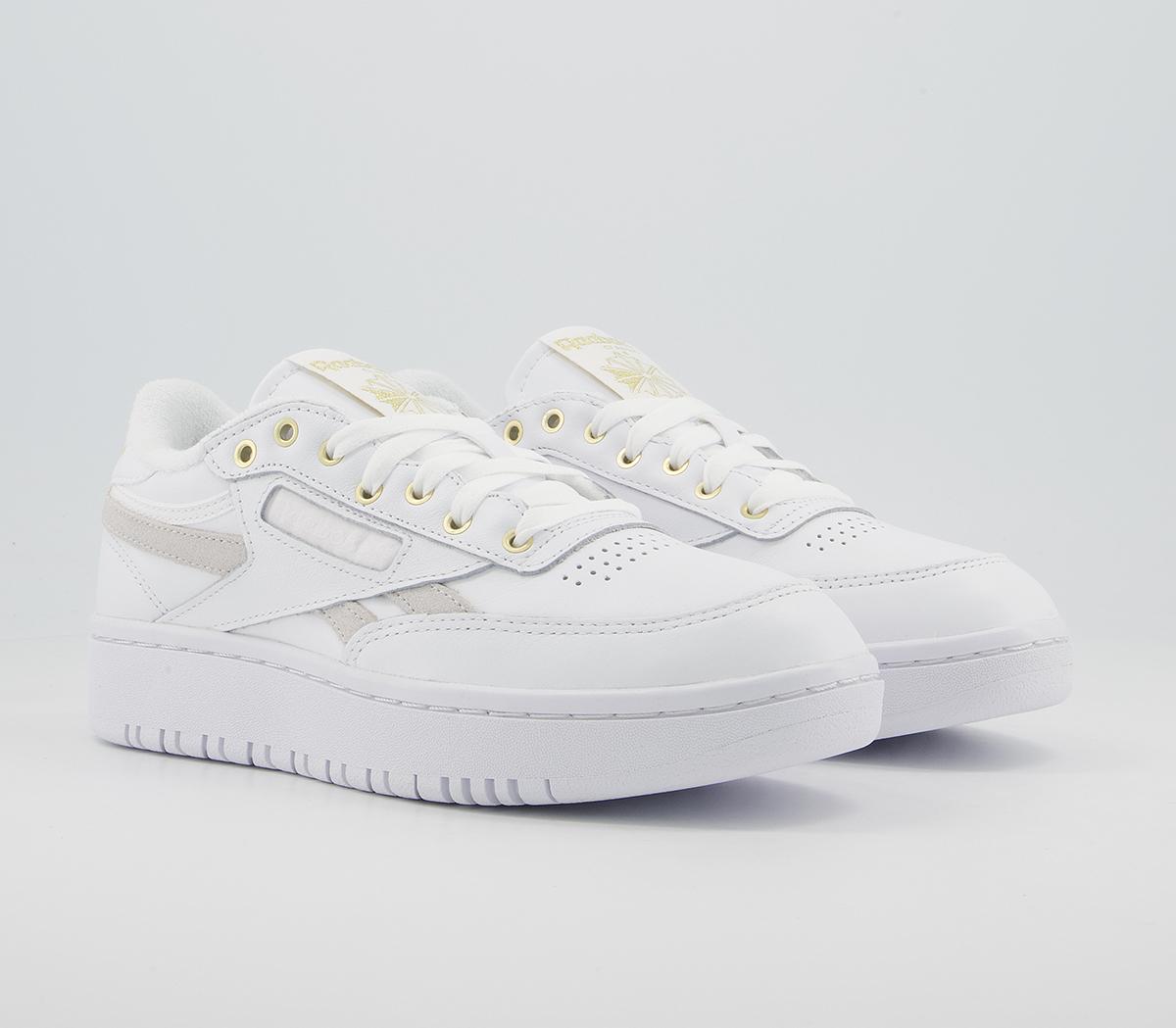 Reebok Club C Double Trainers Reebok Club C Double Trainers White White Gold