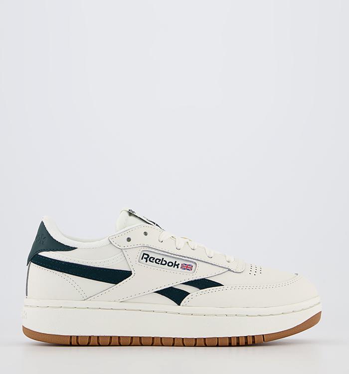 Reebok Club C Double Trainers Chalk Forest Green