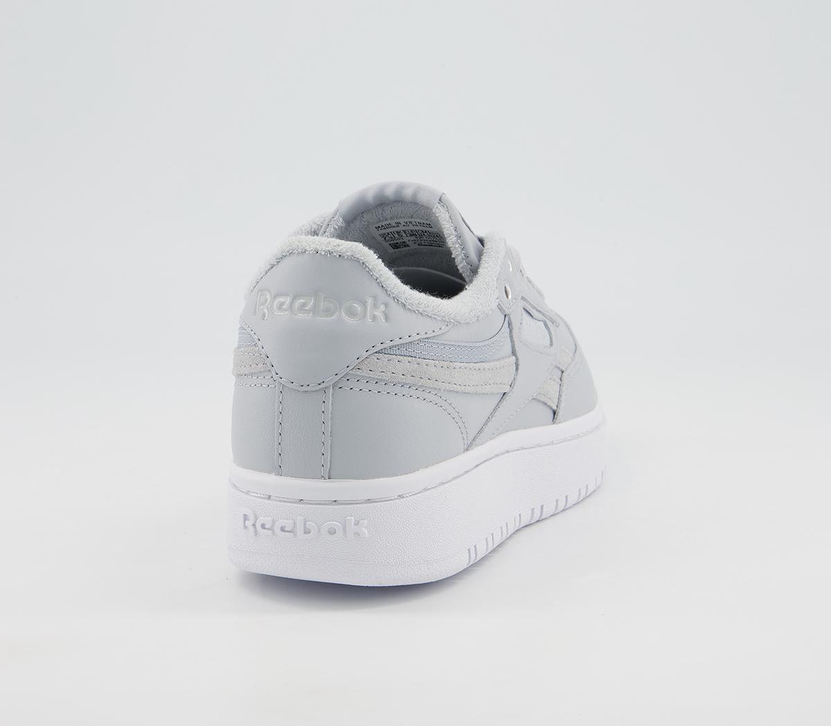 Reebok Club C Double Trainers Reebok Club C Double Trainers Grey White Silver