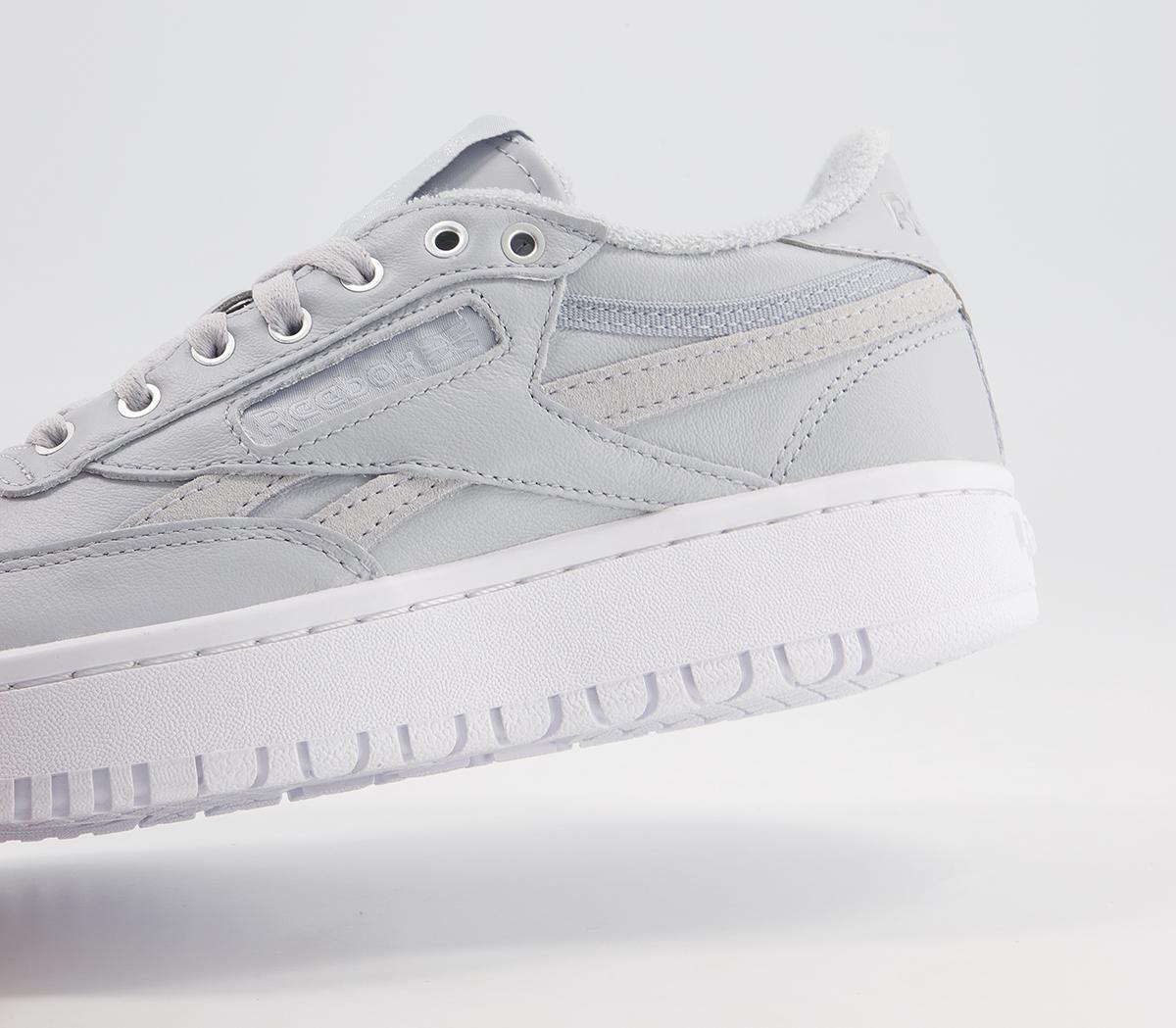 Reebok Club C Double Trainers Reebok Club C Double Trainers Grey White Silver