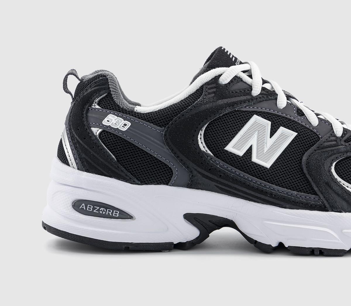 New Balance530 Trainers Black White Grey