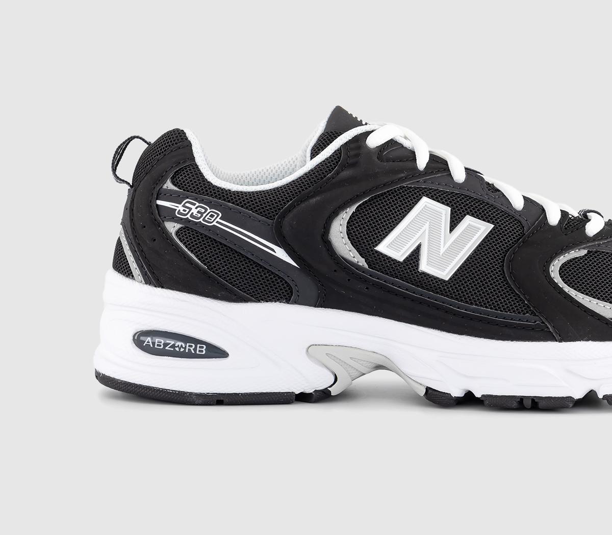 New BalanceMr530 TrainersPhantom Black Silver White