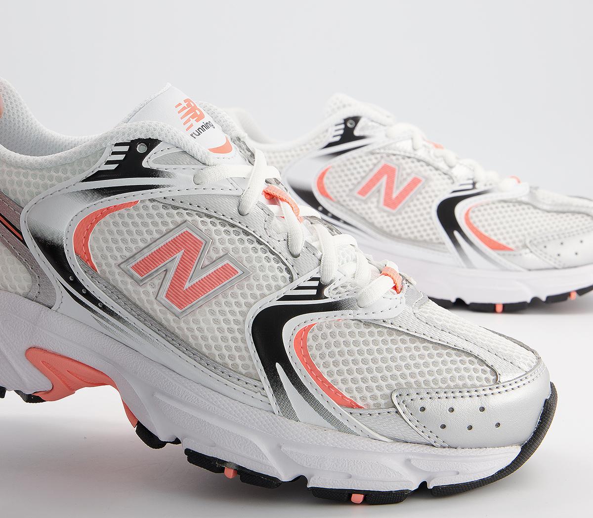 New Balance Mr530 Trainers White Pink Unisex Sportschuhe